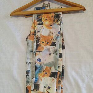 Cats-demons design legging SMALL slightly stretchy